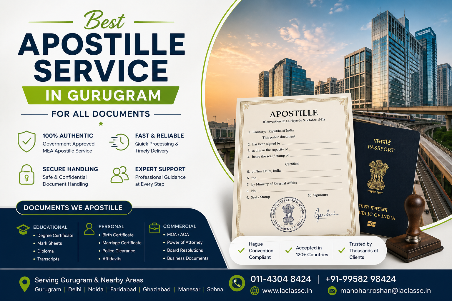 Best Apostille Service in Gurugram for All Documents