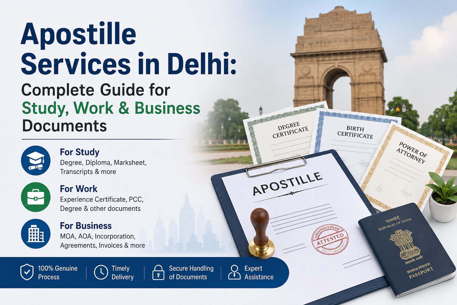 Apostille Services in Delhi: Complete Guide for Study, Work & Business Documents