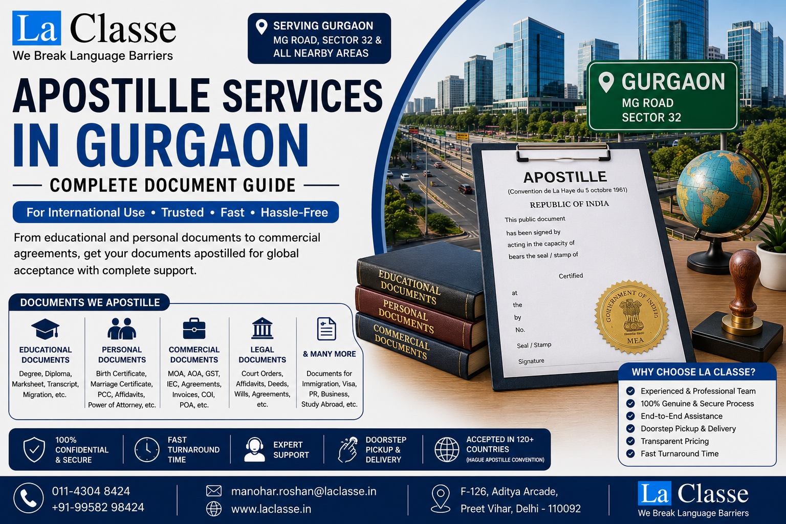 Apostille Services in Gurgaon | Documents & Process