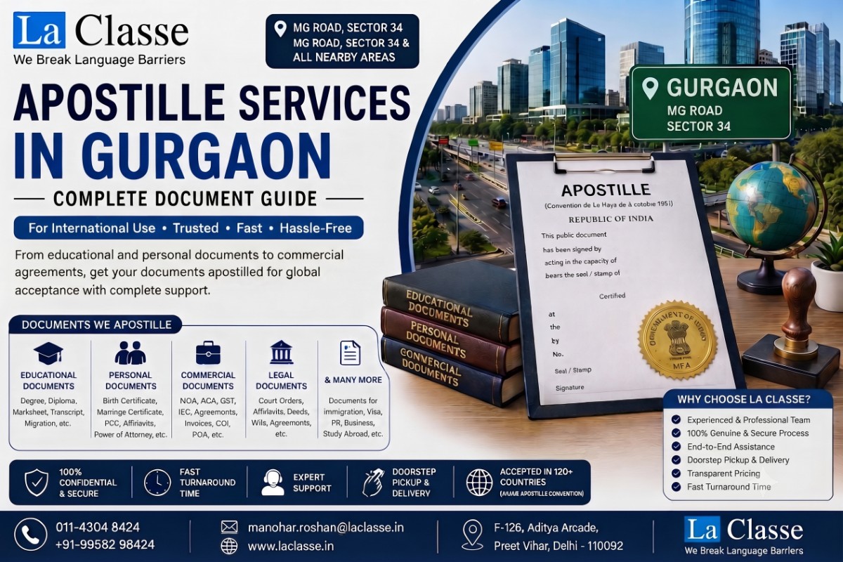 Apostille Services in Gurgaon | Process & Requirements