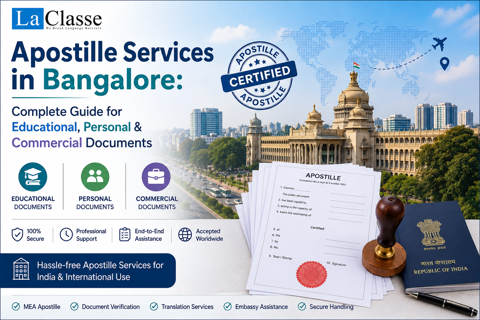 Apostille Services in Bangalore: Complete Guide for Educational, Personal & Commercial Documents