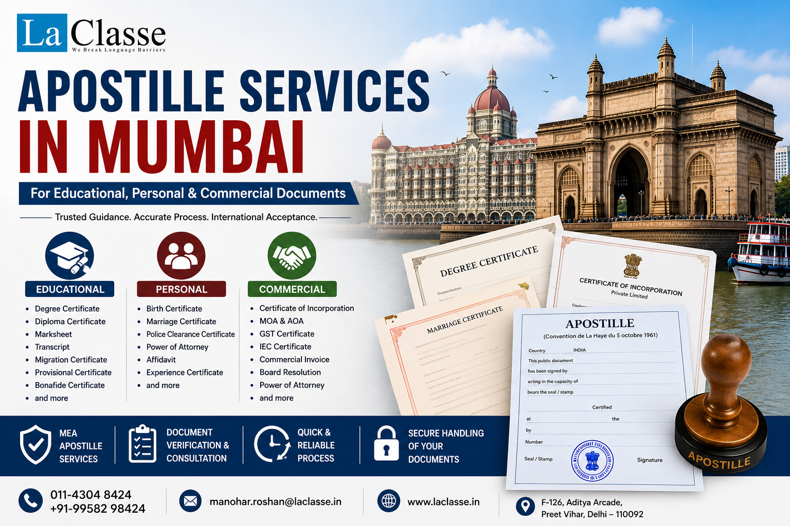 Apostille Services in Mumbai for Educational, Personal & Commercial Documents
