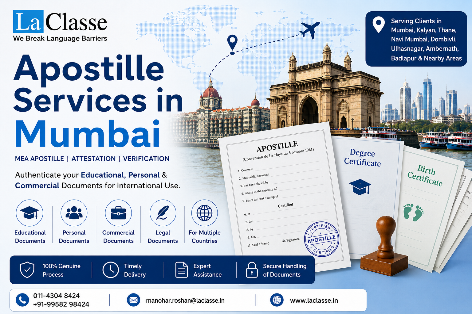 Apostille Services in Mumbai for Documents Used Abroad