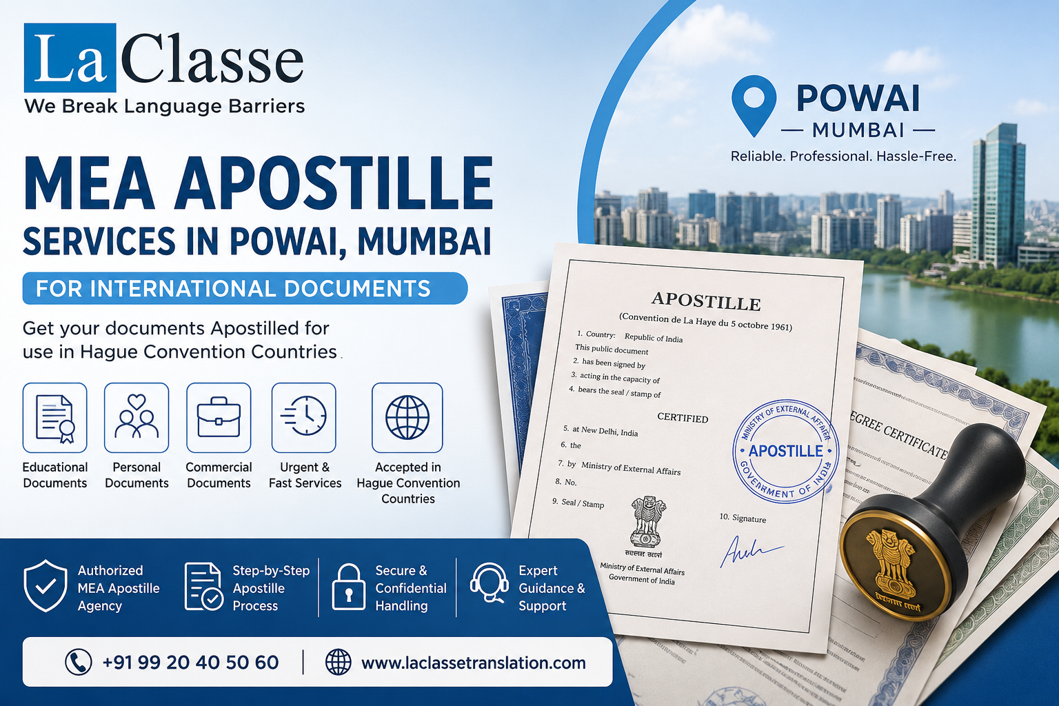 MEA Apostille Services in Powai, Mumbai for International Documents