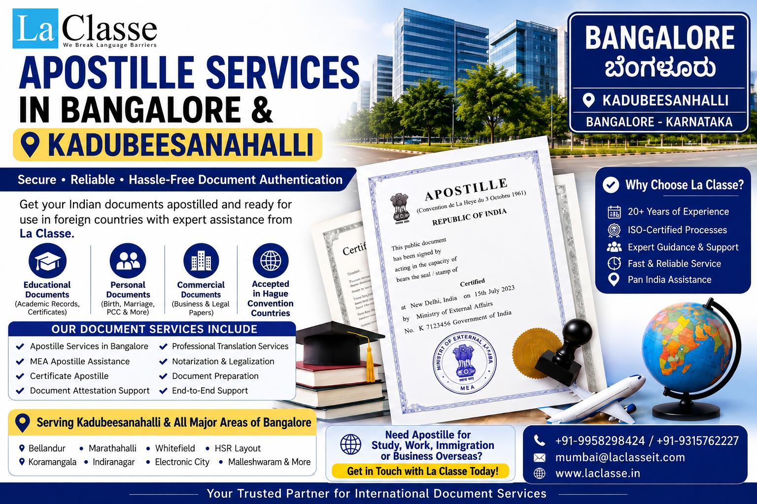 Apostille Services in Bangalore & Kadubeesanahalli – Complete Guide