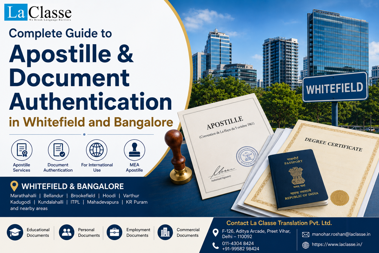 Complete Guide to Apostille & Document Authentication in Whitefield and Bangalore