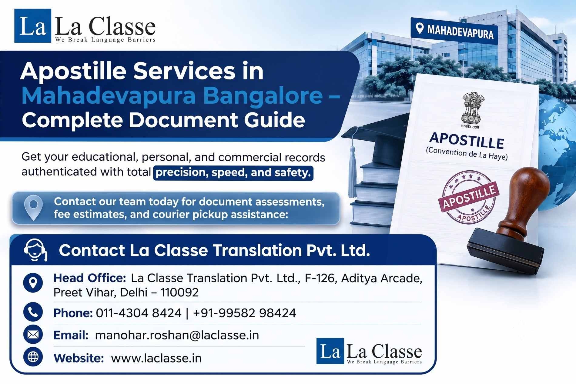Apostille Services in Mahadevapura Bangalore – Complete Document Guide
