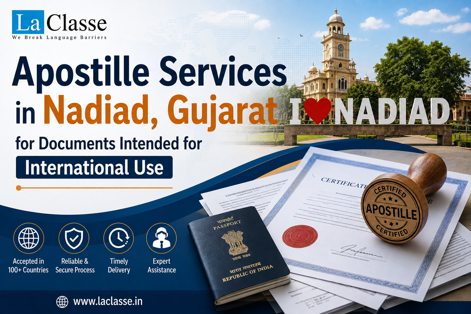 Apostille Services in Nadiad, Gujarat for Documents Intended for International Use