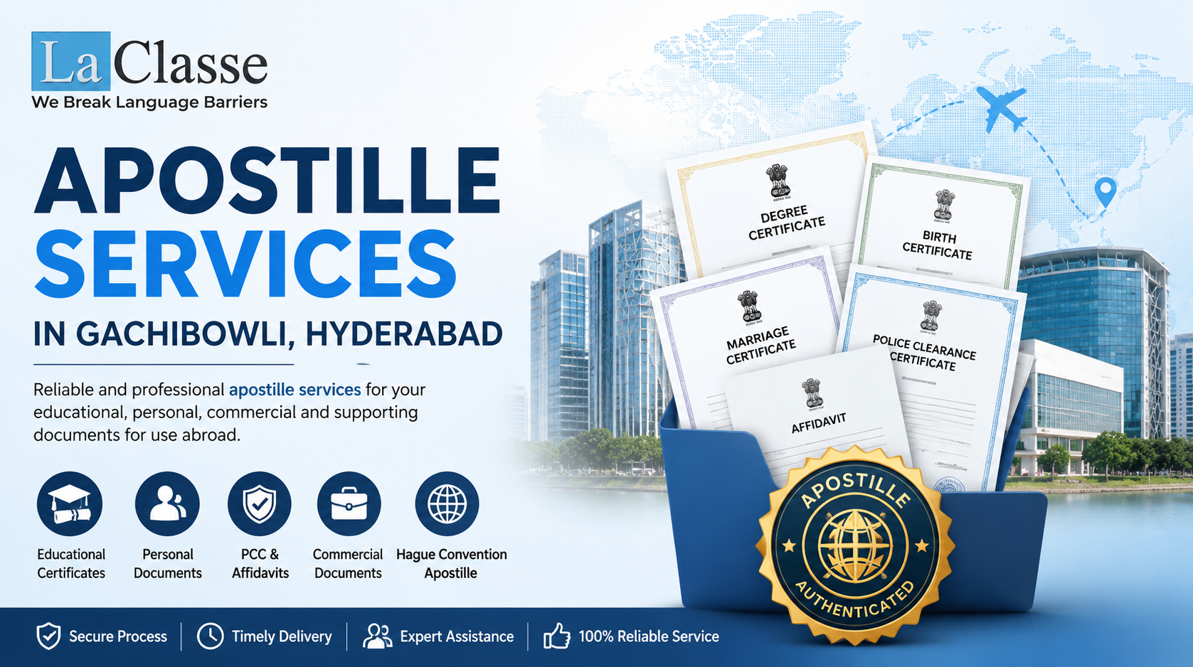 Apostille Document Services in Gachibowli, Hyderabad