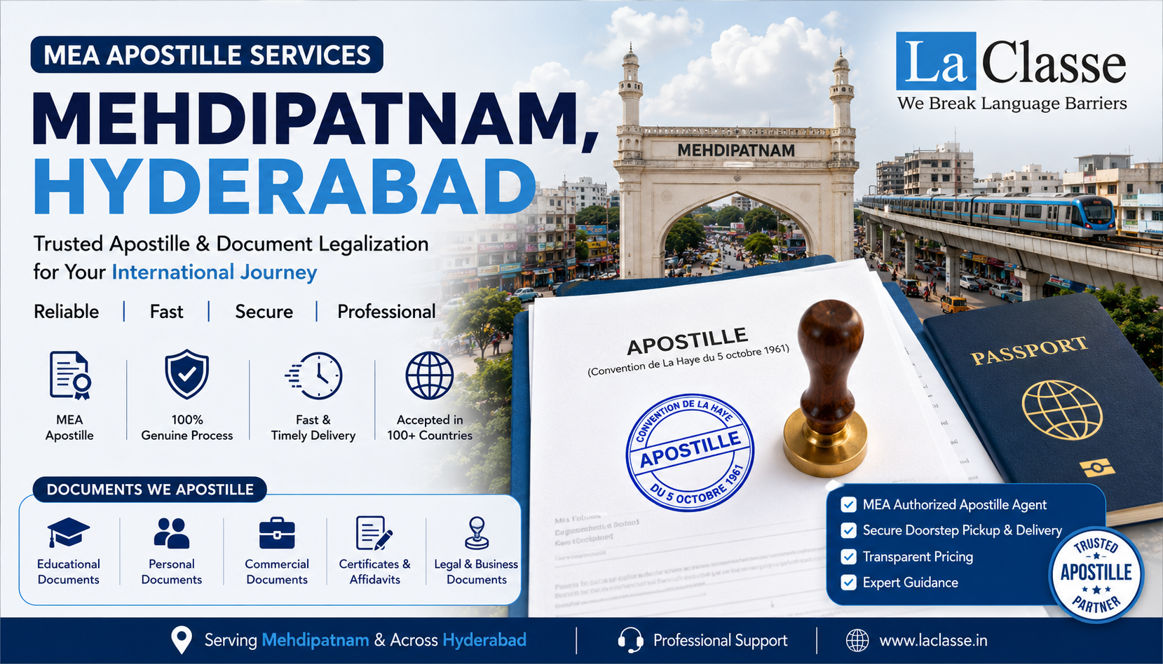 Professional Apostille Service in Mehdipatnam, Hyderabad