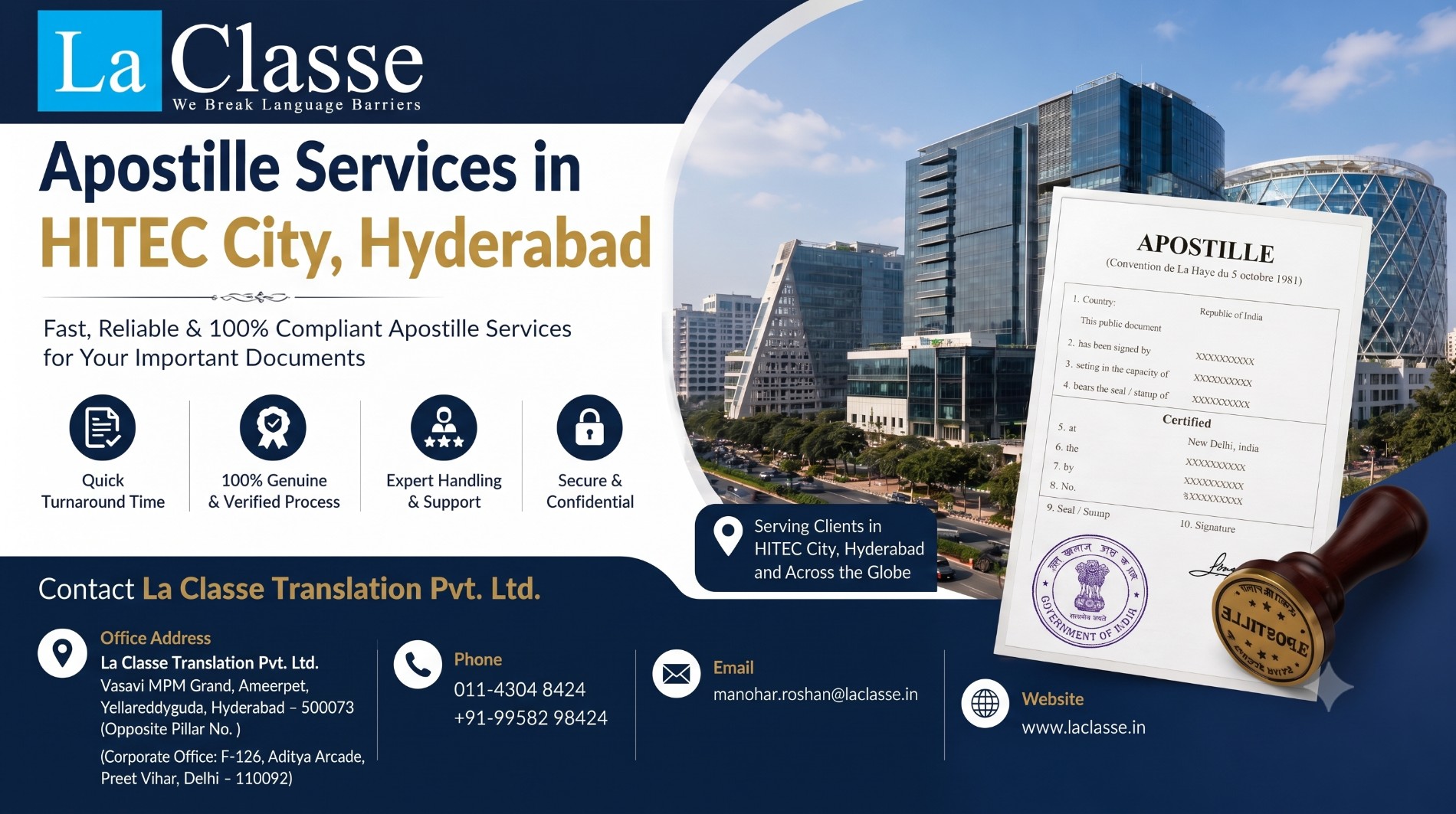 Apostille Services in HITEC City, Hyderabad