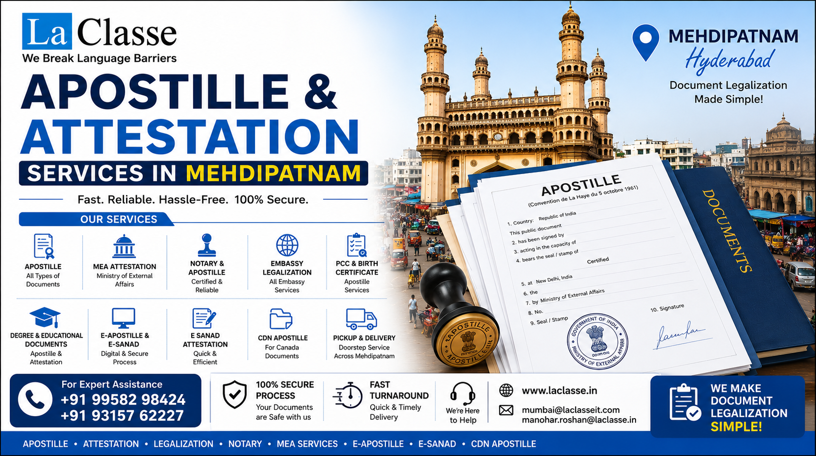 Apostille Services in Mehdipatnam: Complete Guide to Document Legalization