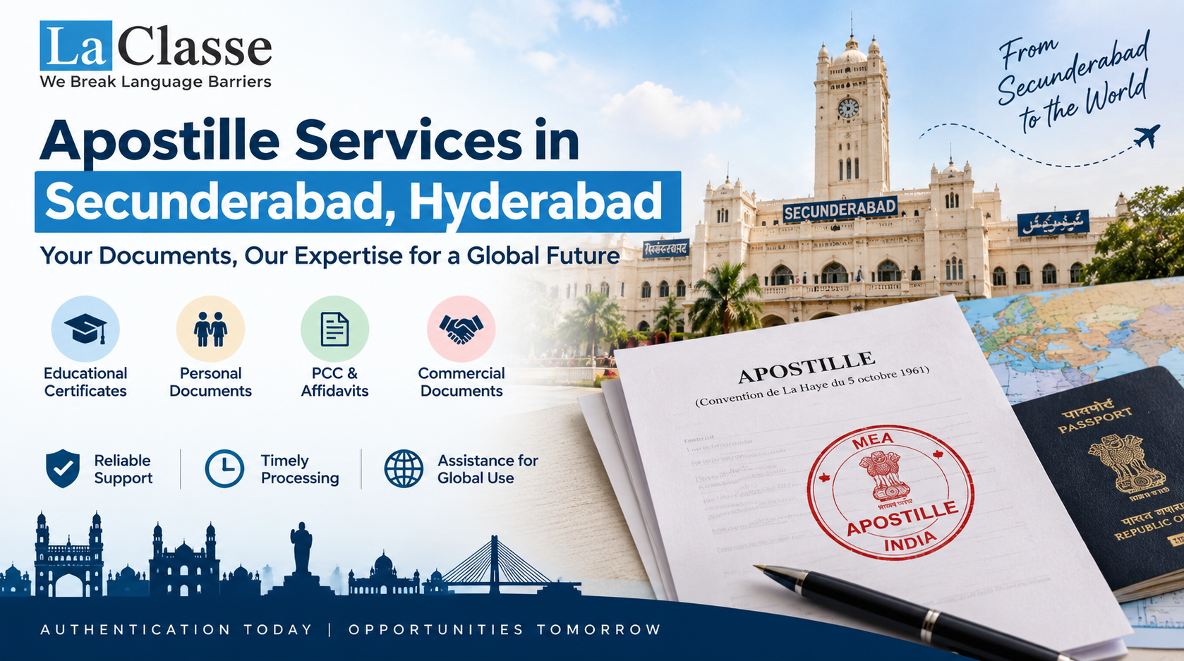 Apostille Services in Secunderabad, Hyderabad – Complete Guide to Document Apostille & Attestation