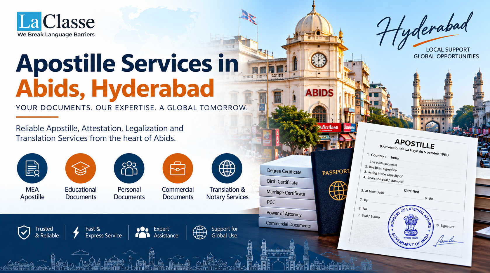 Professional Apostille Services in Abids, Hyderabad – Complete Guide to Document Apostille & Attestation