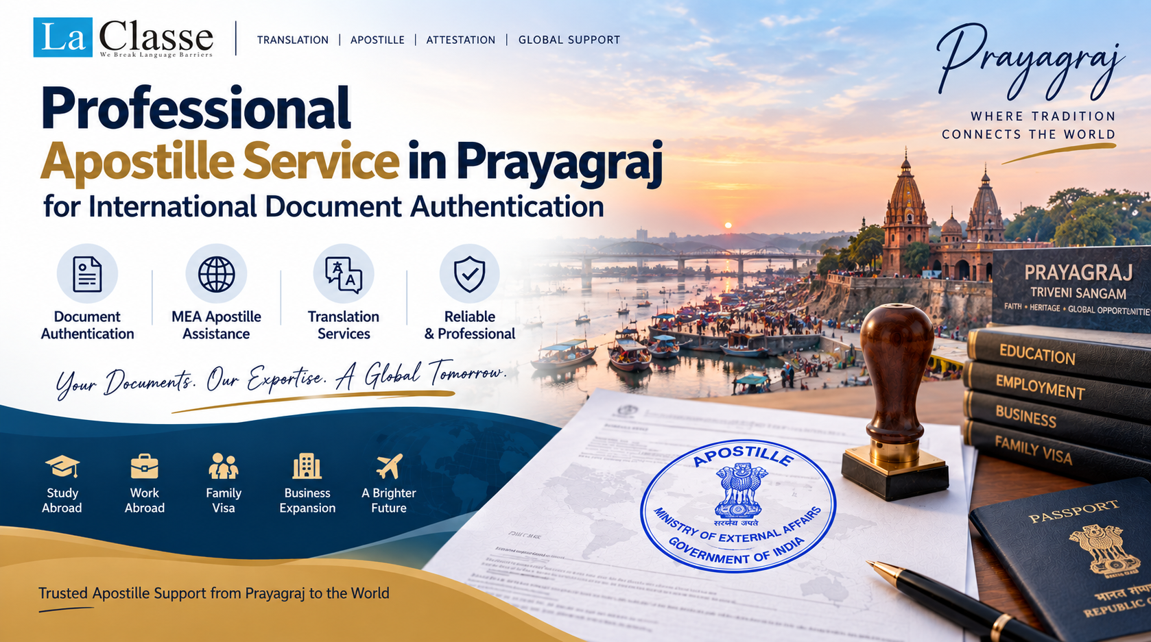 Professional Apostille Service in Prayagraj for International Document Authentication