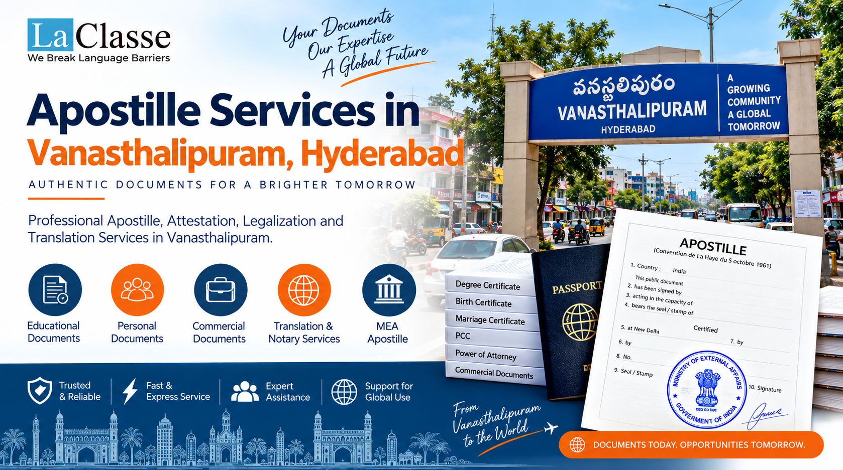 Apostille Services in Vanasthalipuram, Hyderabad – Complete Guide to International Document Authentication