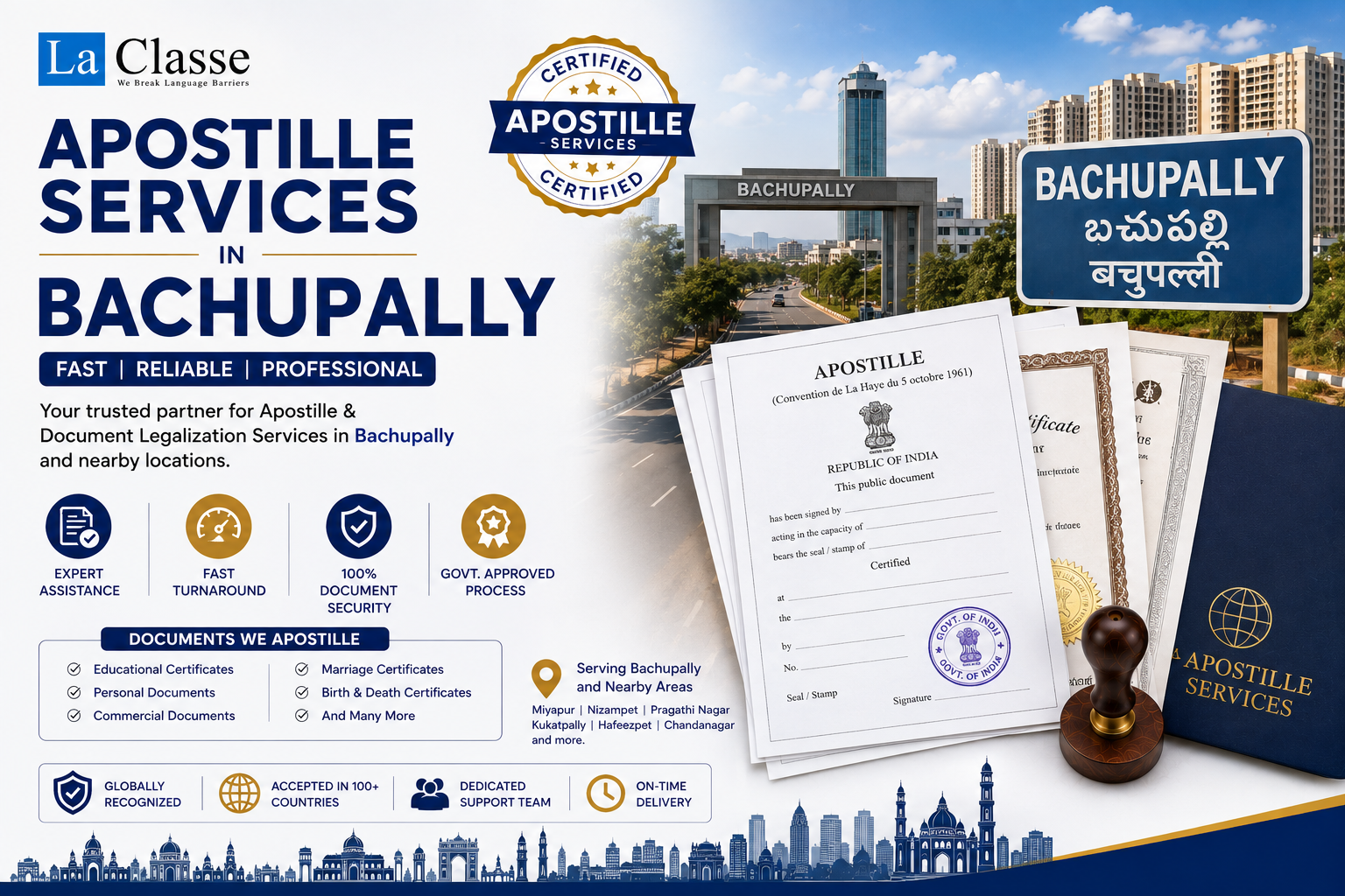 Apostille Services in Bachupally, Hyderabad: Complete Guide to Document Apostille, Authentication and MEA Services
