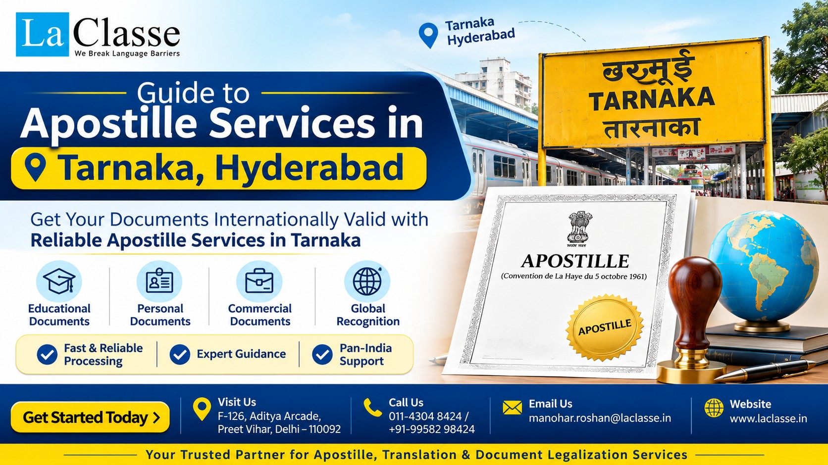 Guide to Apostille Services in Tarnaka, Hyderabad