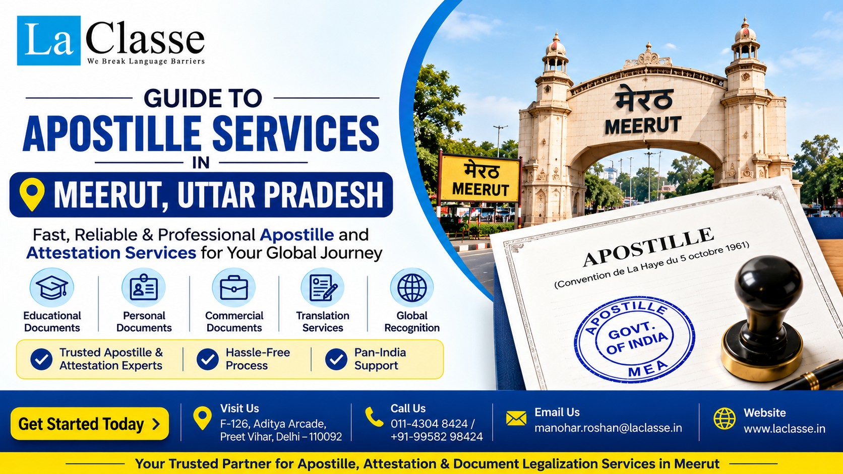 Professional Apostille & Document Authentication Services in Meerut