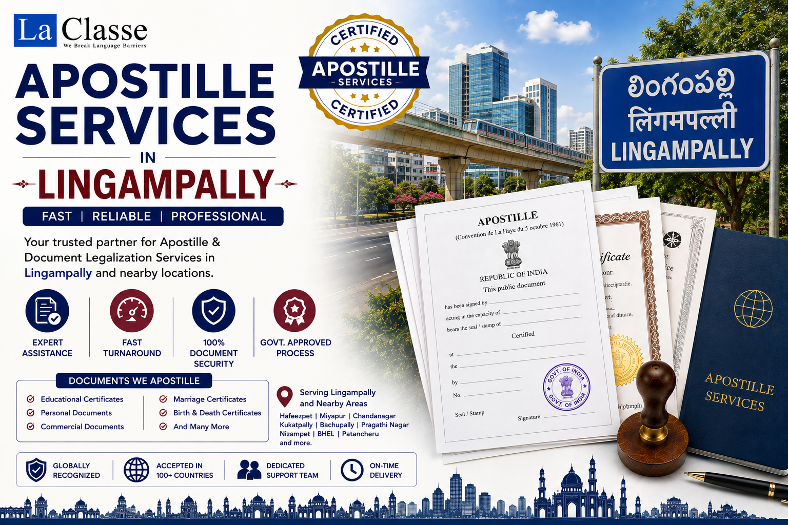 Apostille Services in Lingampally, Hyderabad: Complete Guide for International Document Use