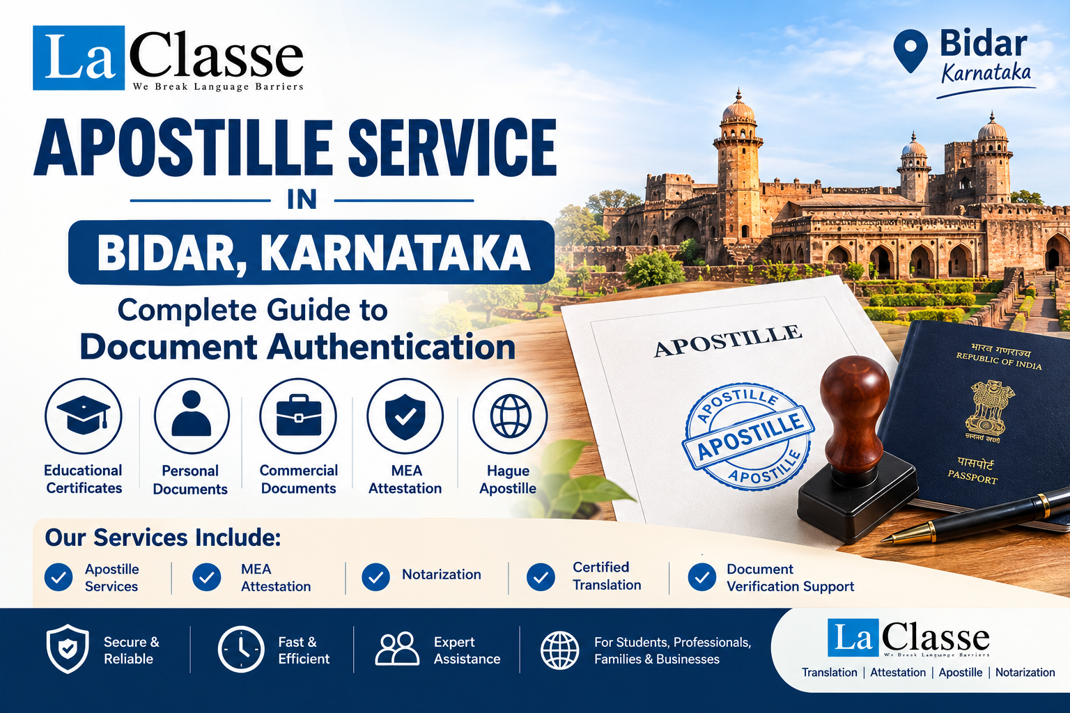 Apostille Service in Bidar, Karnataka – Complete Guide to Document Authentication