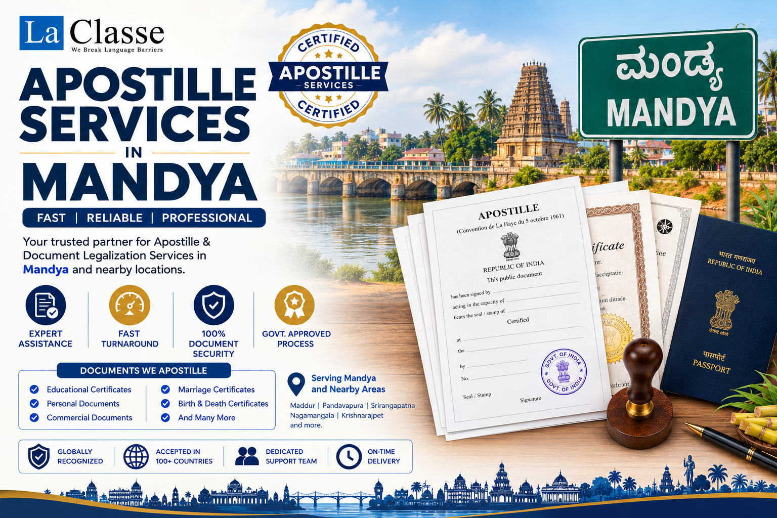 Apostille Services in Mandya: Complete Guide to Apostille, Attestation and Document Legalisation