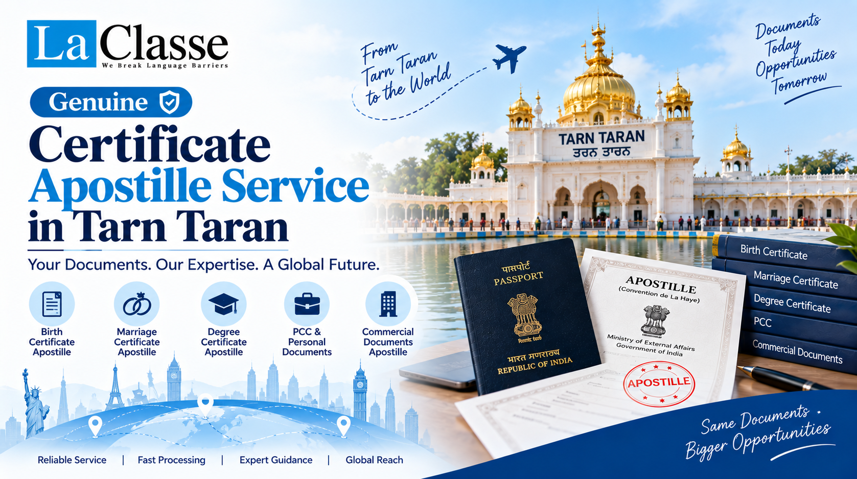 Genuine Certificate Apostille Service in Tarn Taran