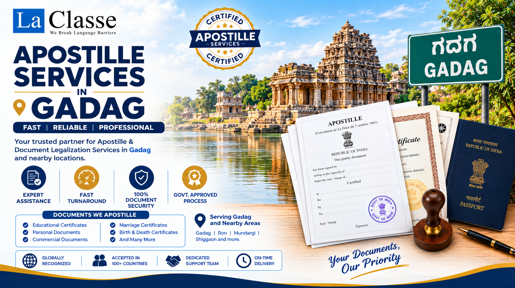 Apostille Services in Gadag for Study, Work, and Migration!