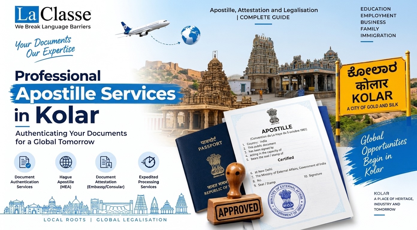 Apostille Services in Kolar, Karnataka – Complete Guide to Document Authentication