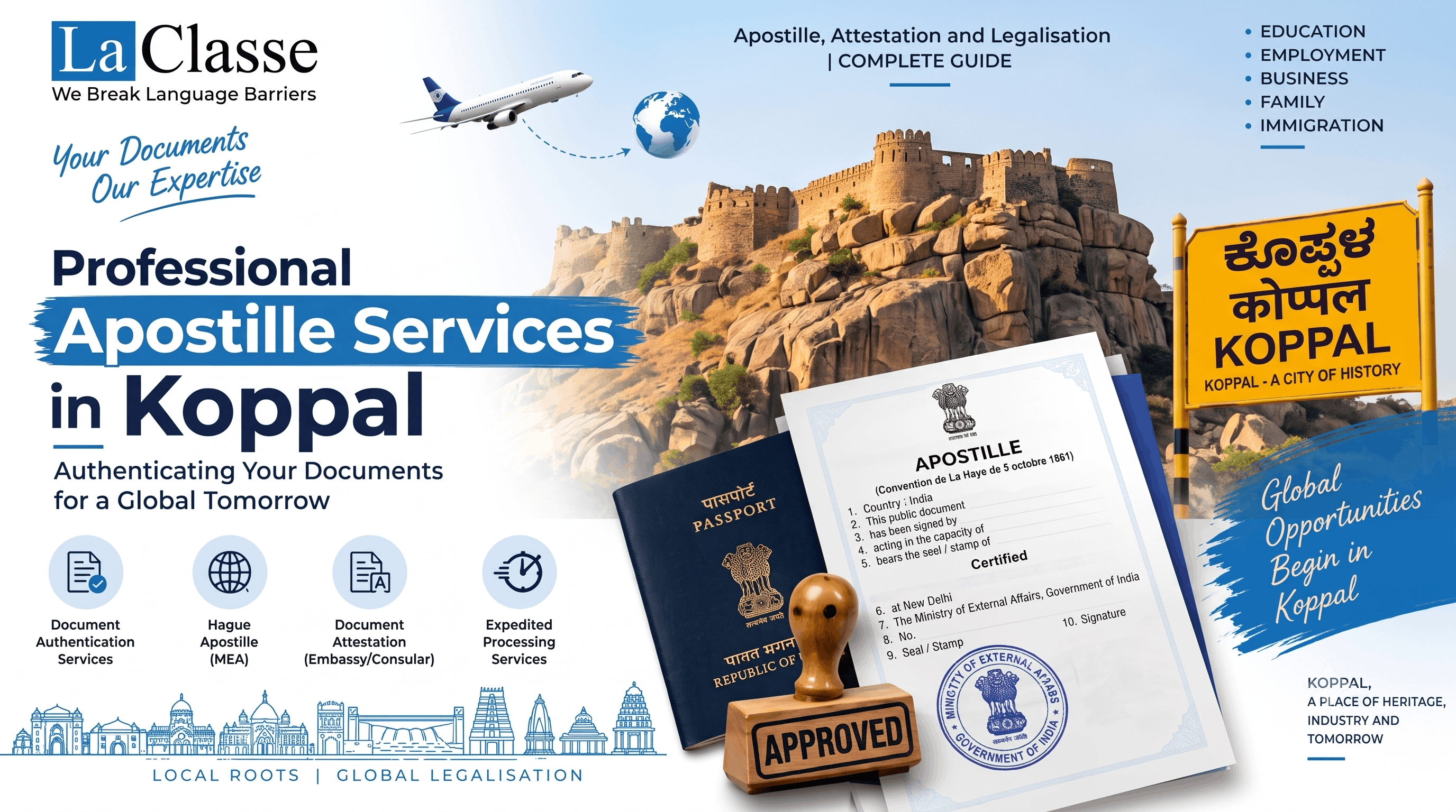Apostille Services in Koppal: Complete Guide to MEA Apostille & Document Authentication