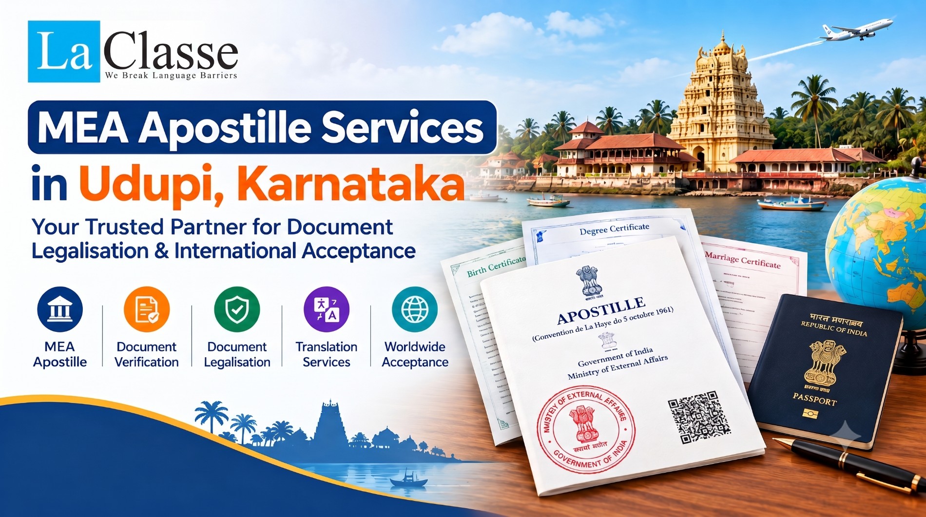 MEA Apostille Services in Udupi, Karnataka