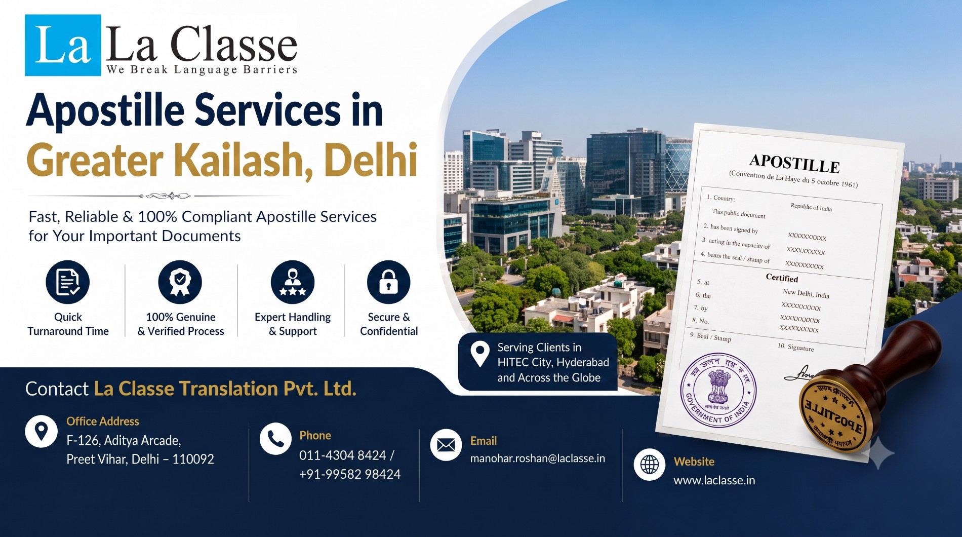 Apostille Services in Greater Kailash, Delhi: Process & Verification