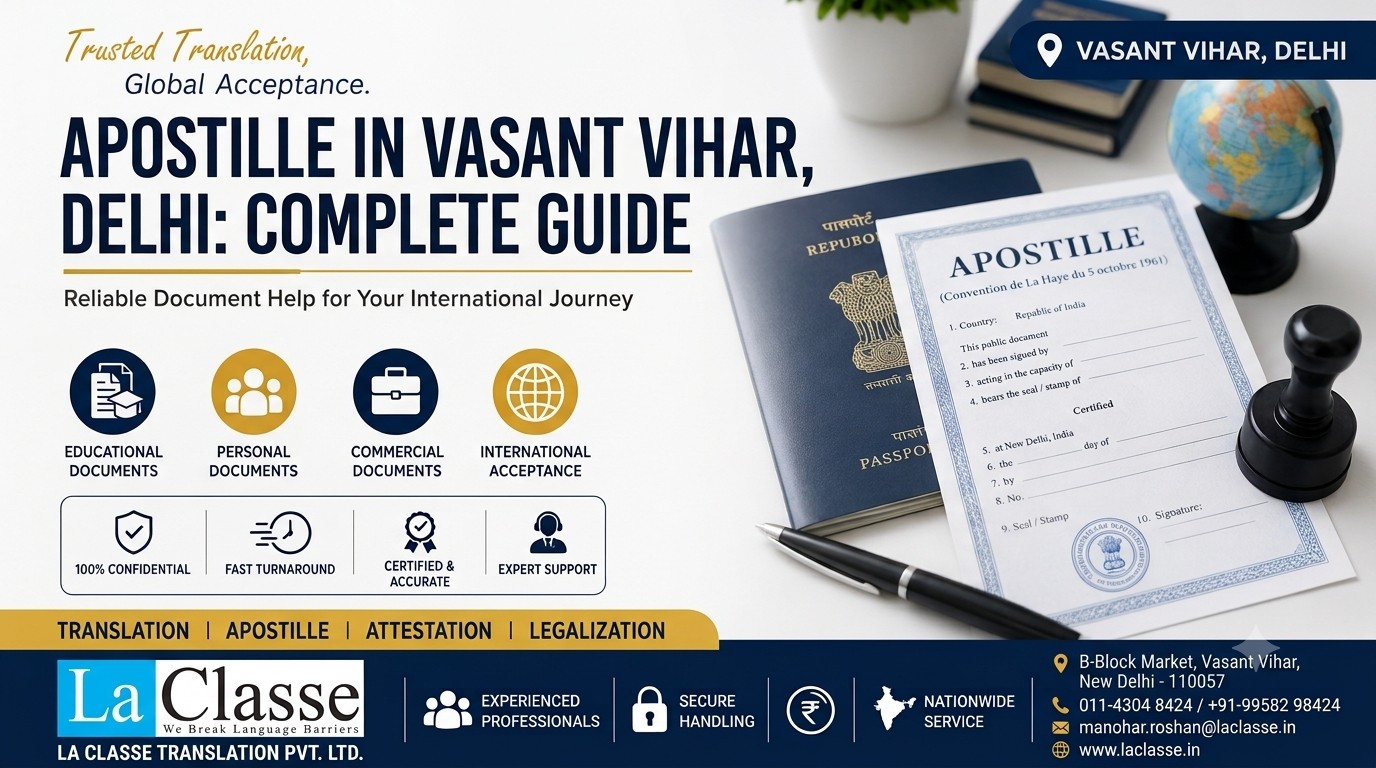 Apostille in Vasant Vihar, Delhi: Complete Guide