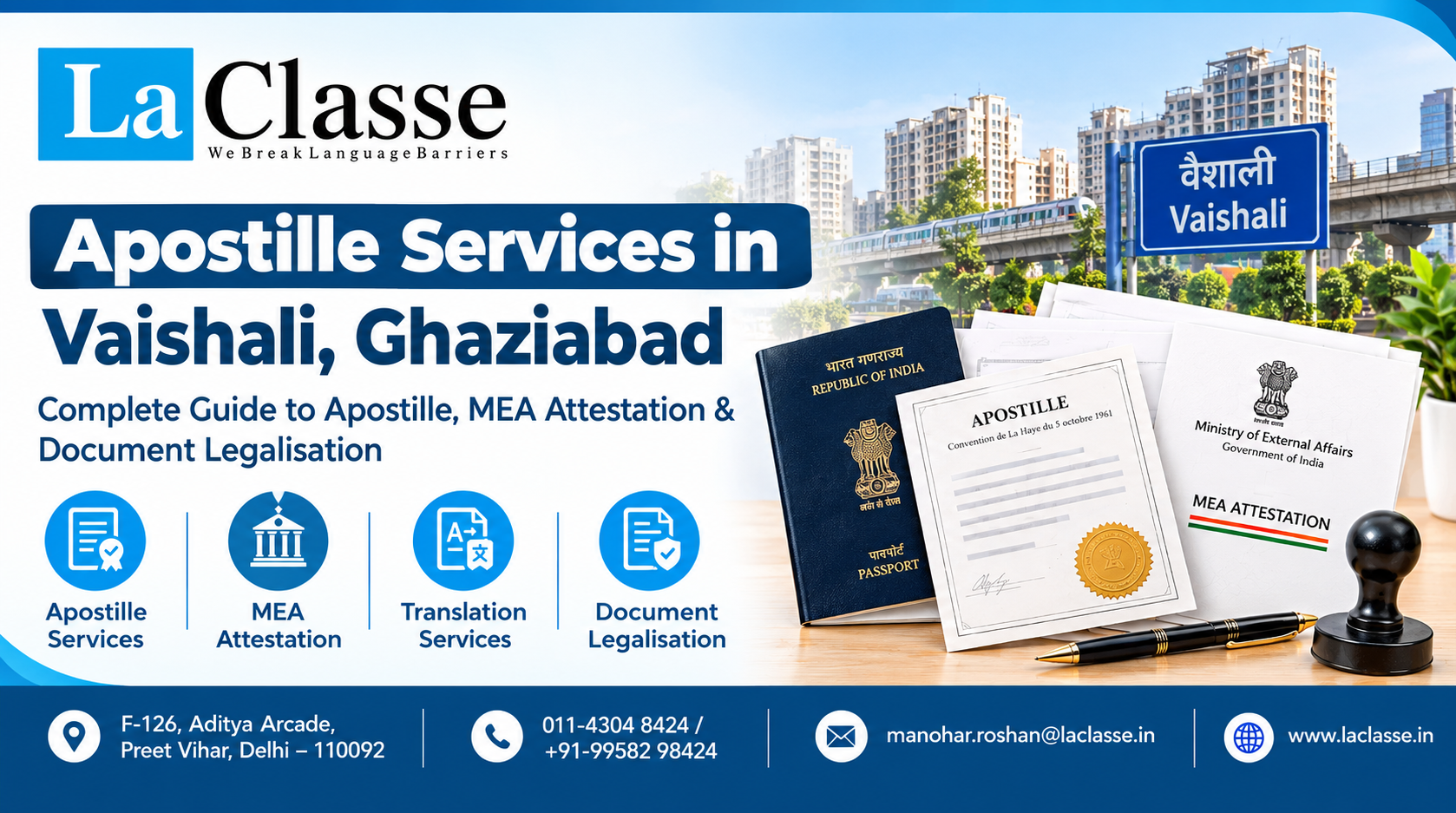 Apostille Services in Vaishali, Ghaziabad – A Complete Guide