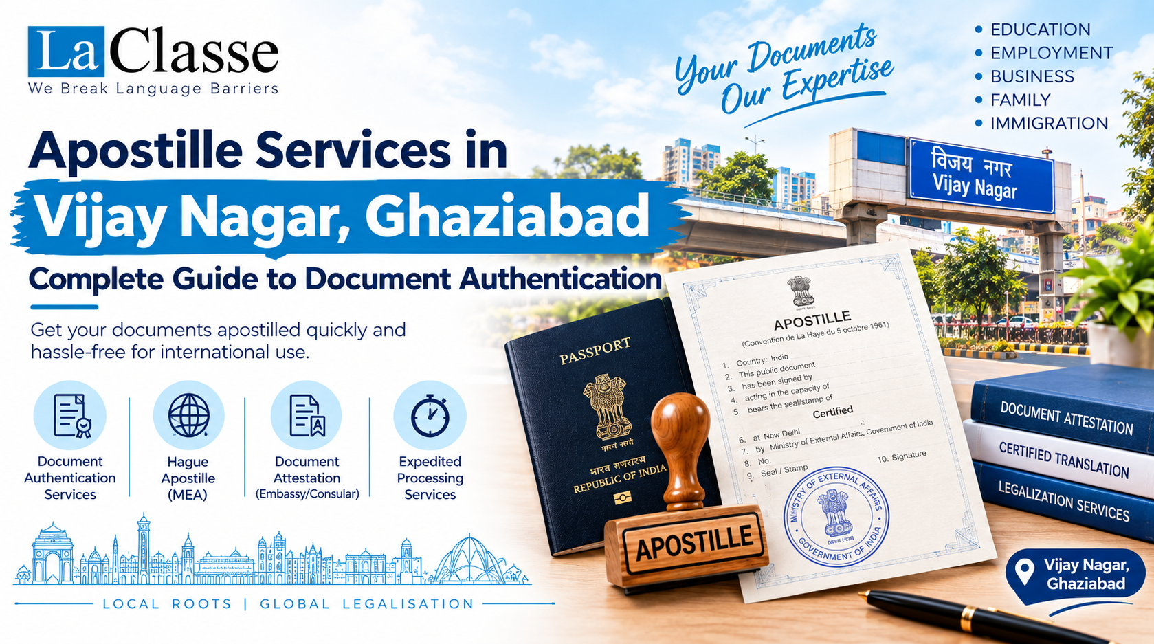 Apostille Services in Vijay Nagar, Ghaziabad – Complete Guide to Document Authentication