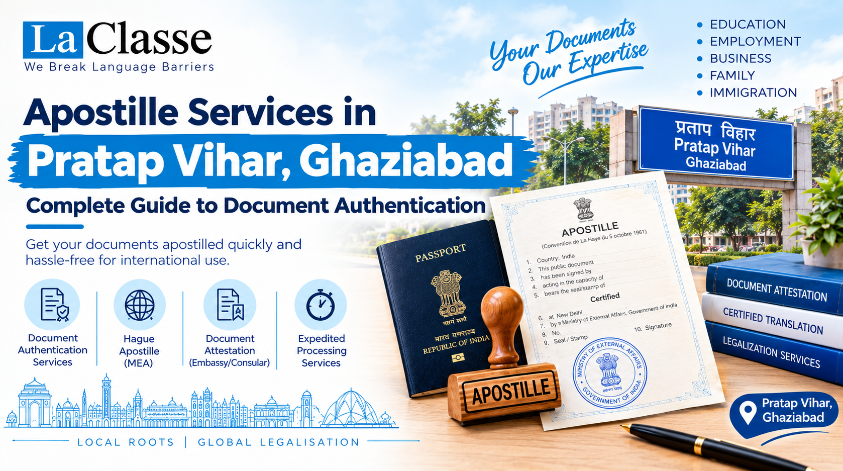 Apostille Services in Pratap Vihar, Ghaziabad – Complete Guide to Document Authentication
