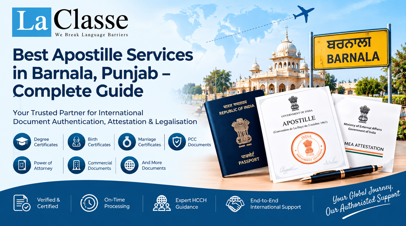 Best Apostille Services in Barnala, Punjab – Complete Guide