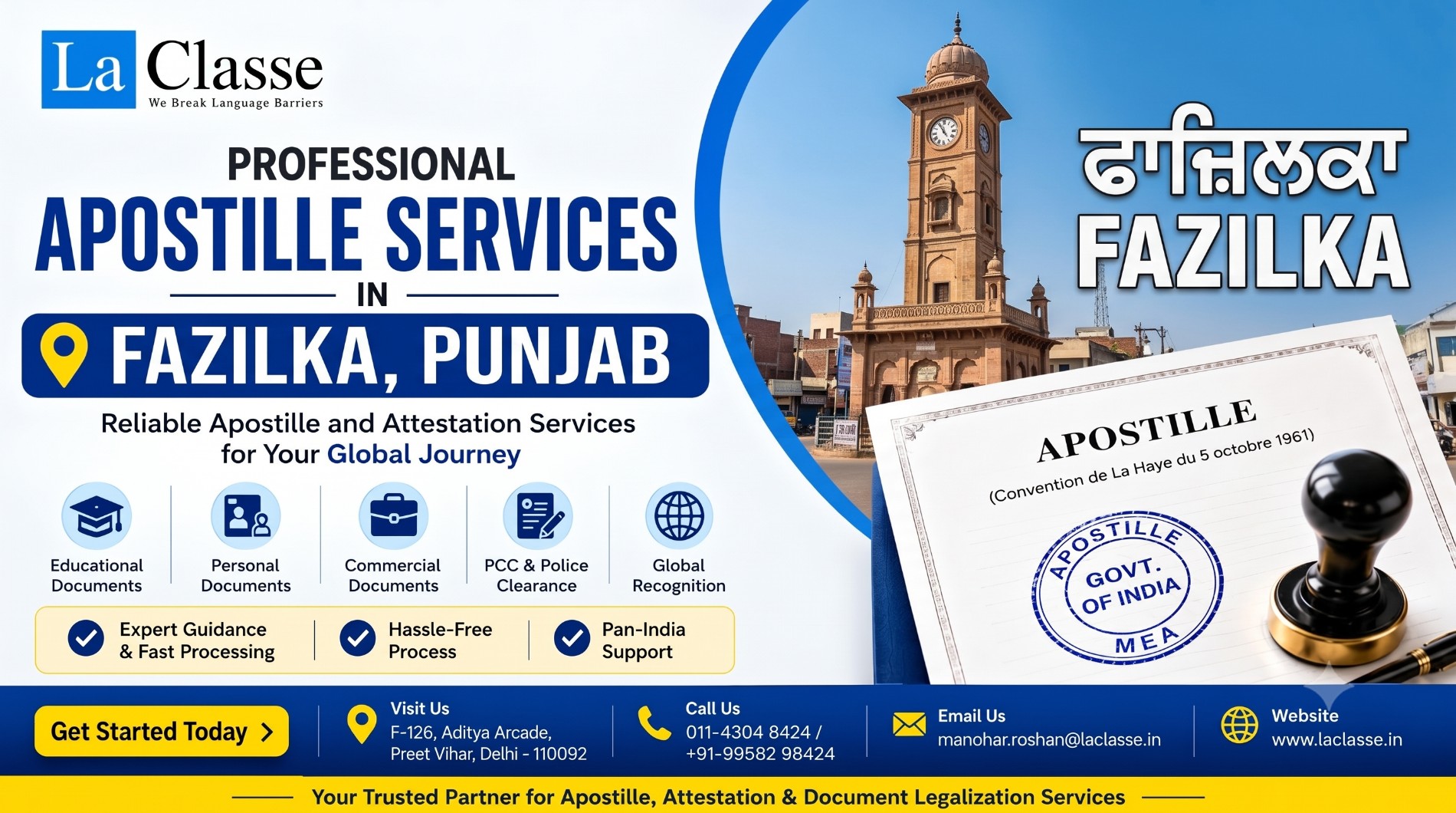 The Ultimate Guide to Getting an Apostille in Fazilka, Punjab: Complete Document Authentication