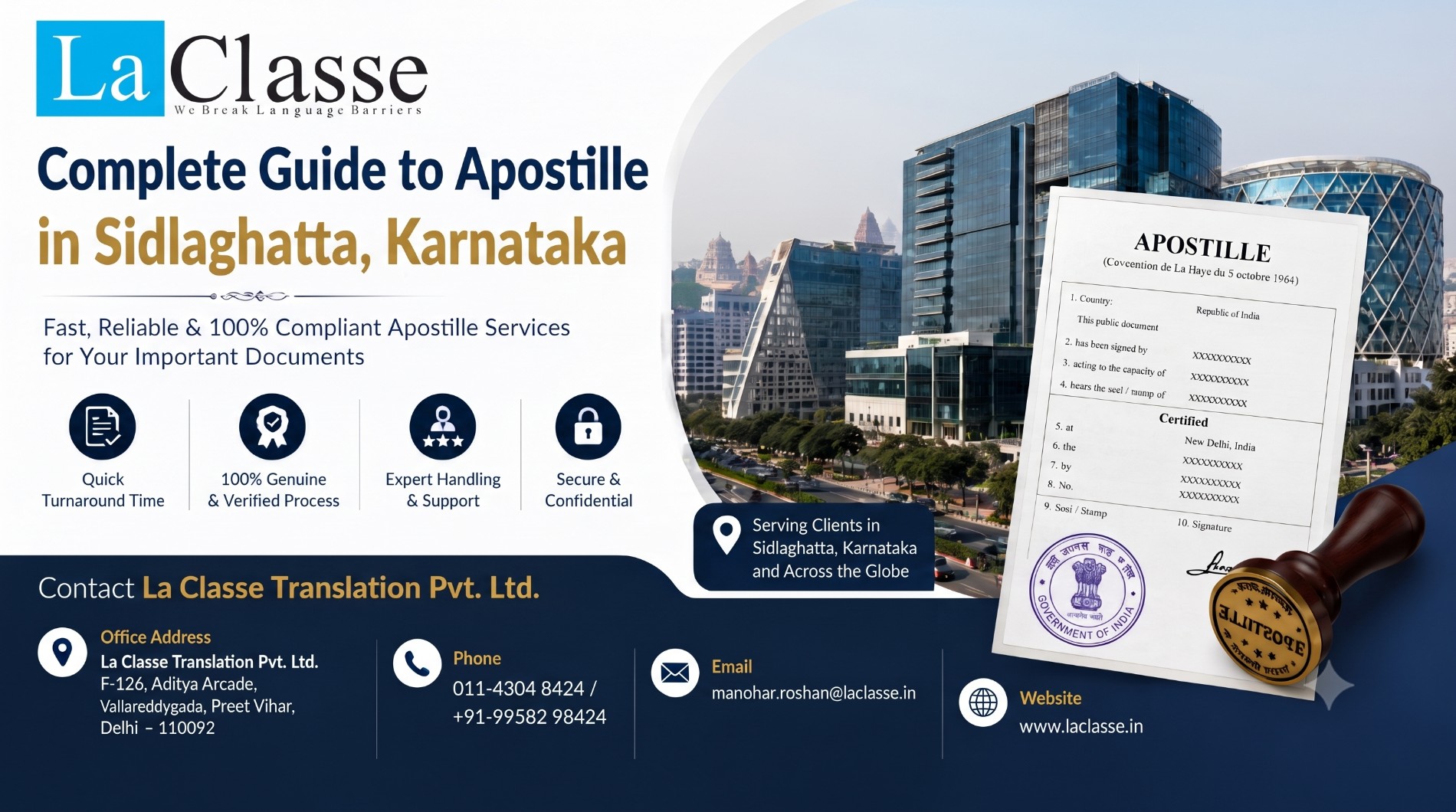 Complete Guide to Apostille in Sidlaghatta, Karnataka