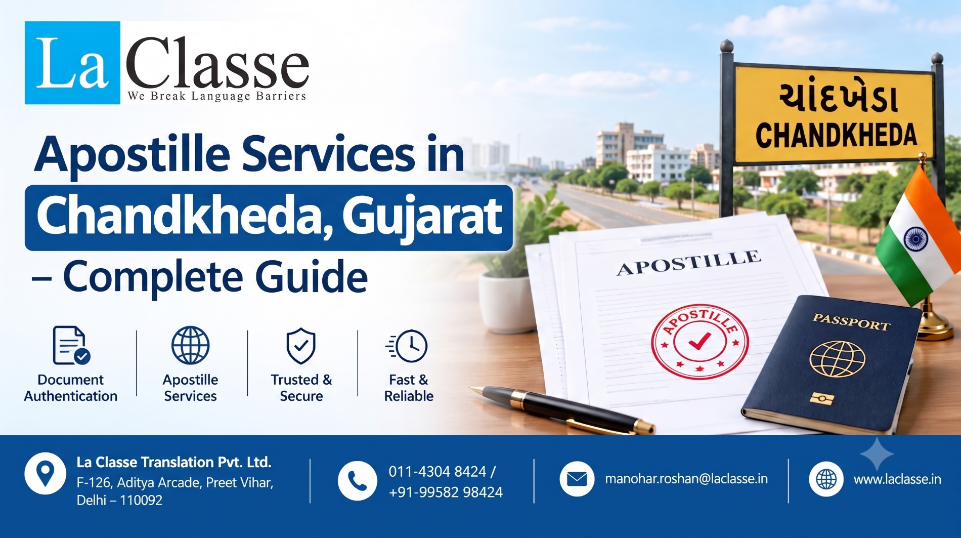 Apostille Services in Chandkheda, Gujarat – Complete Guide