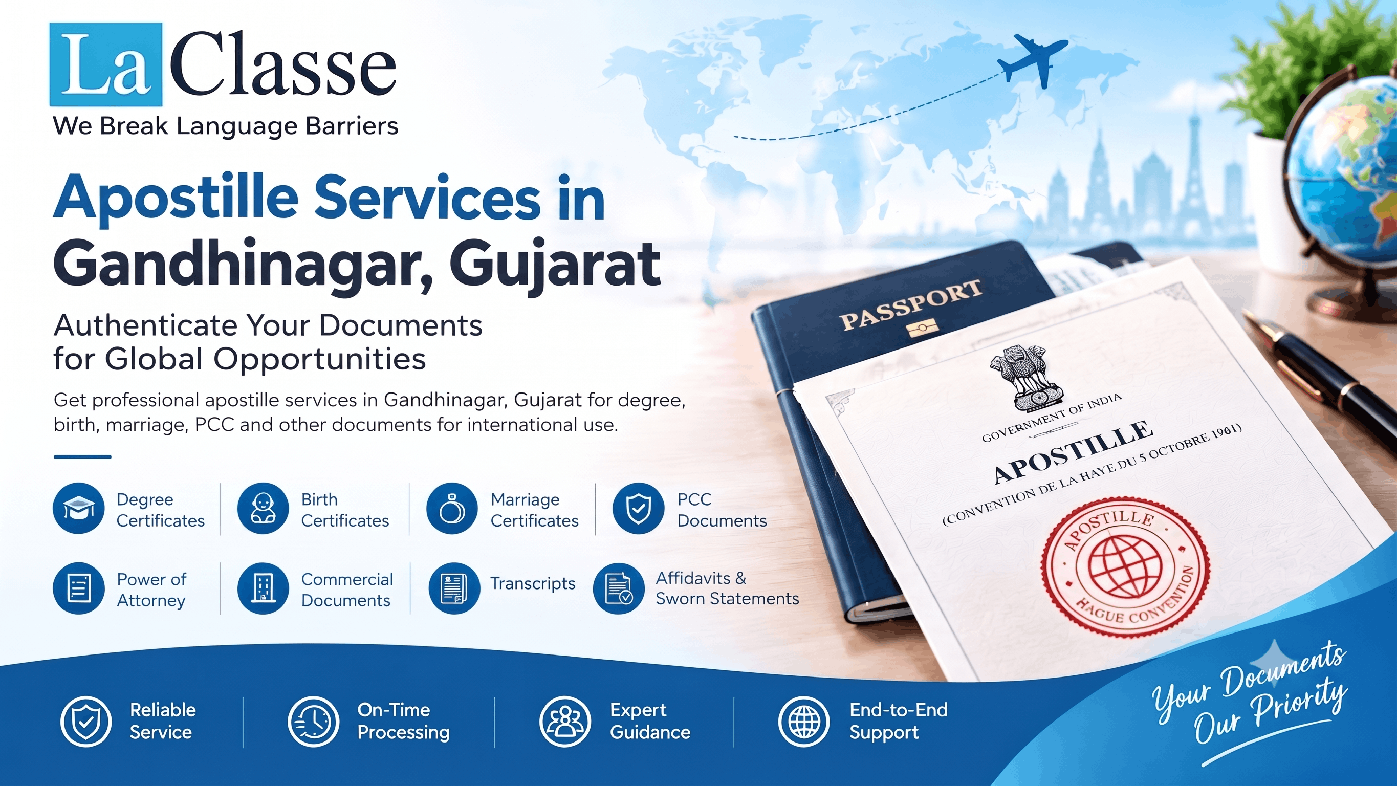 Apostille Services in Gandhinagar, Gujarat – An Informational Guide