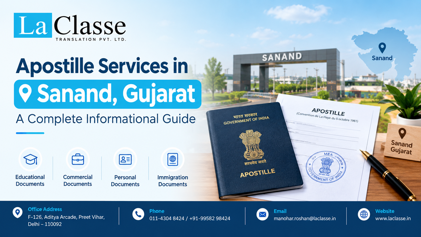 Apostille Services in Sanand, Gujarat – A Complete Informational Guide