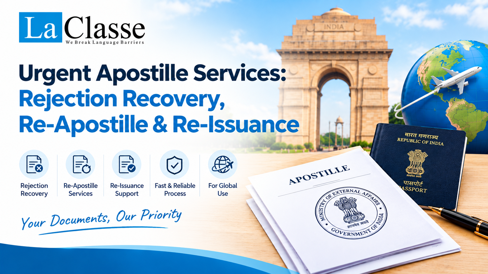 Urgent Apostille Services: Rejection Recovery, Re-Apostille & Re-Issuance