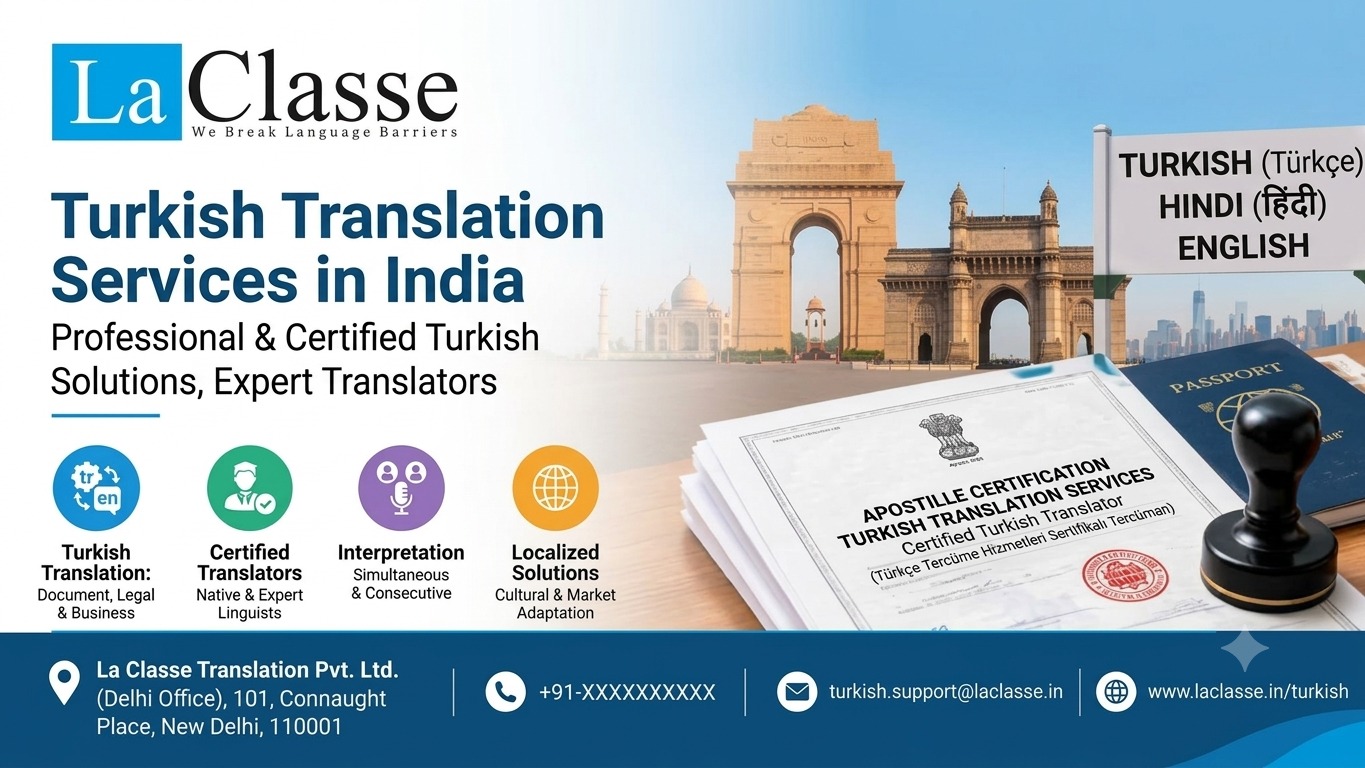 Turkish Translation Services in India – Professional & Certified Solutions