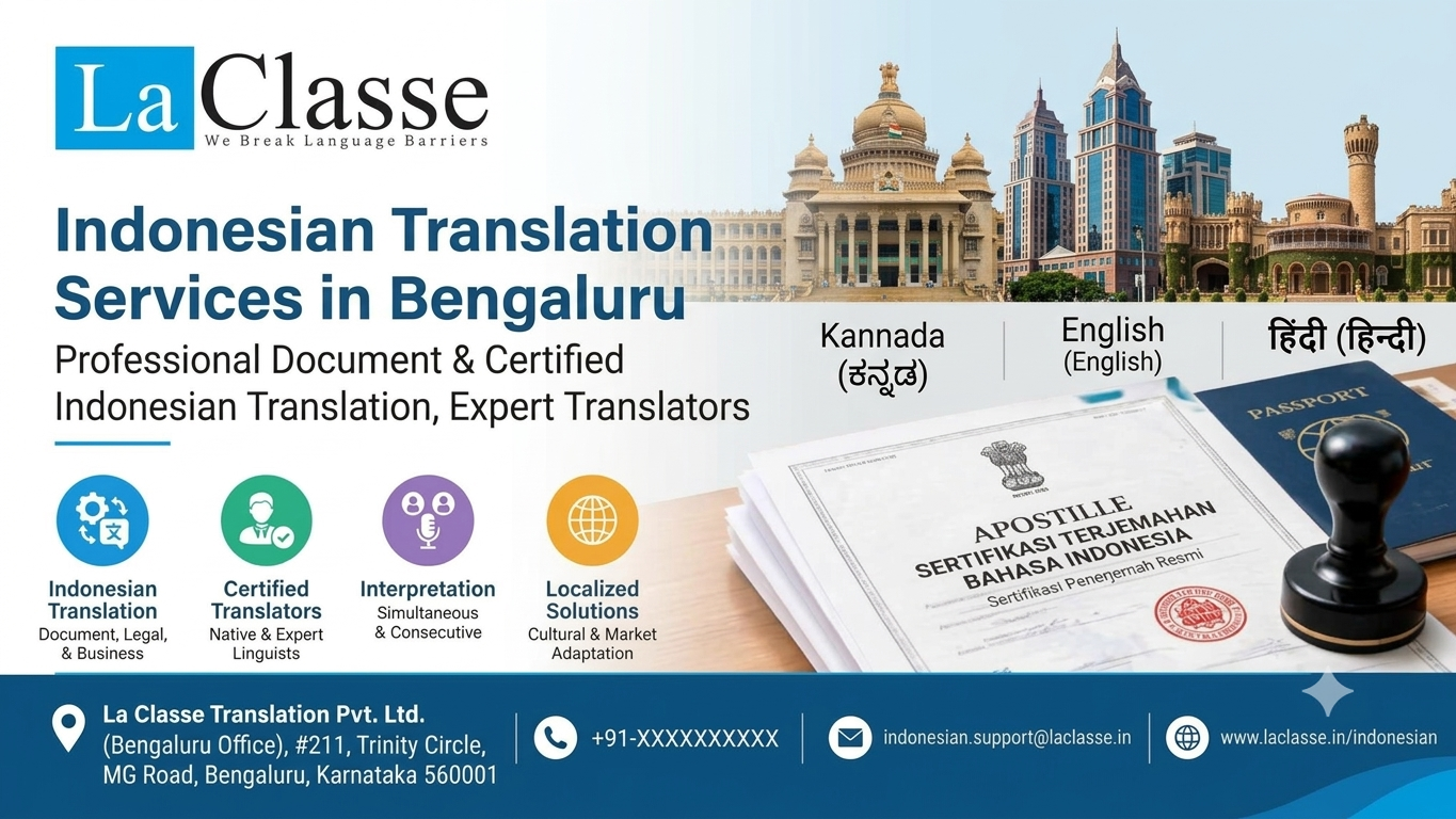 Indonesian Translation Services in Bengaluru: Certified, Legal & Professional Language Solutions