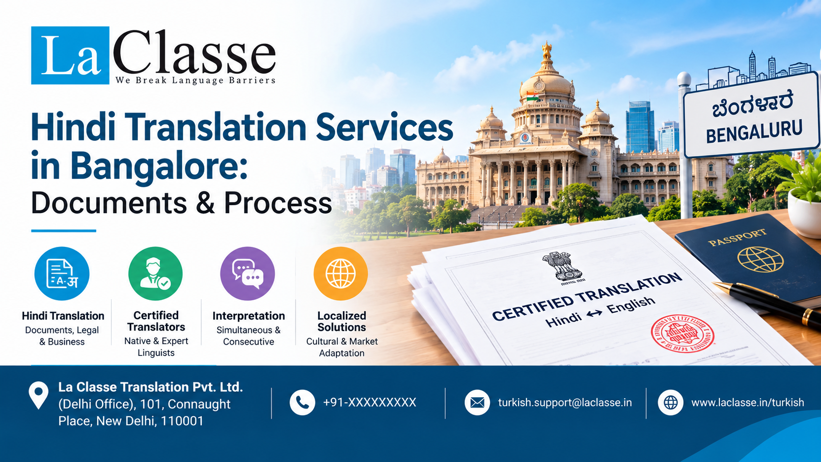 Hindi Translation Services in Bangalore: Documents & Process