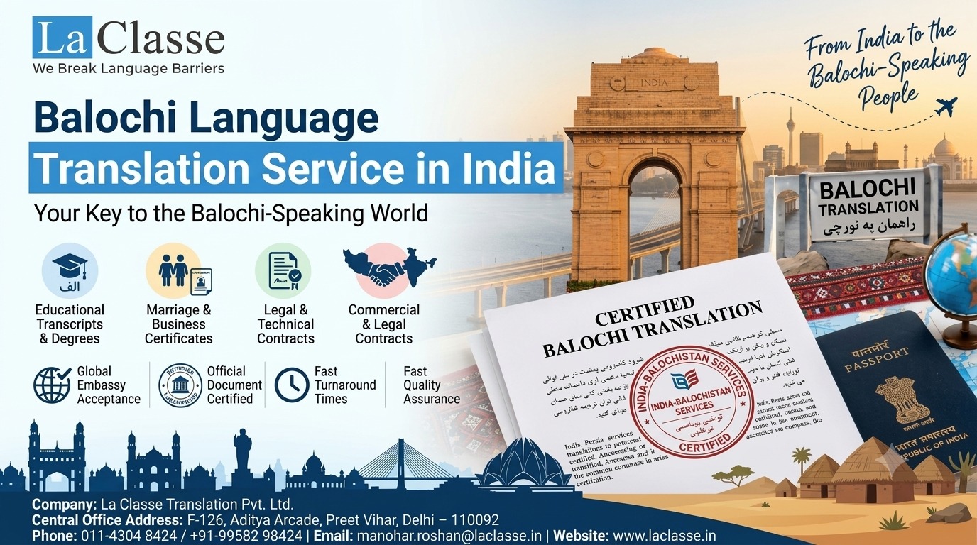 Balochi Language Translation Service in India
