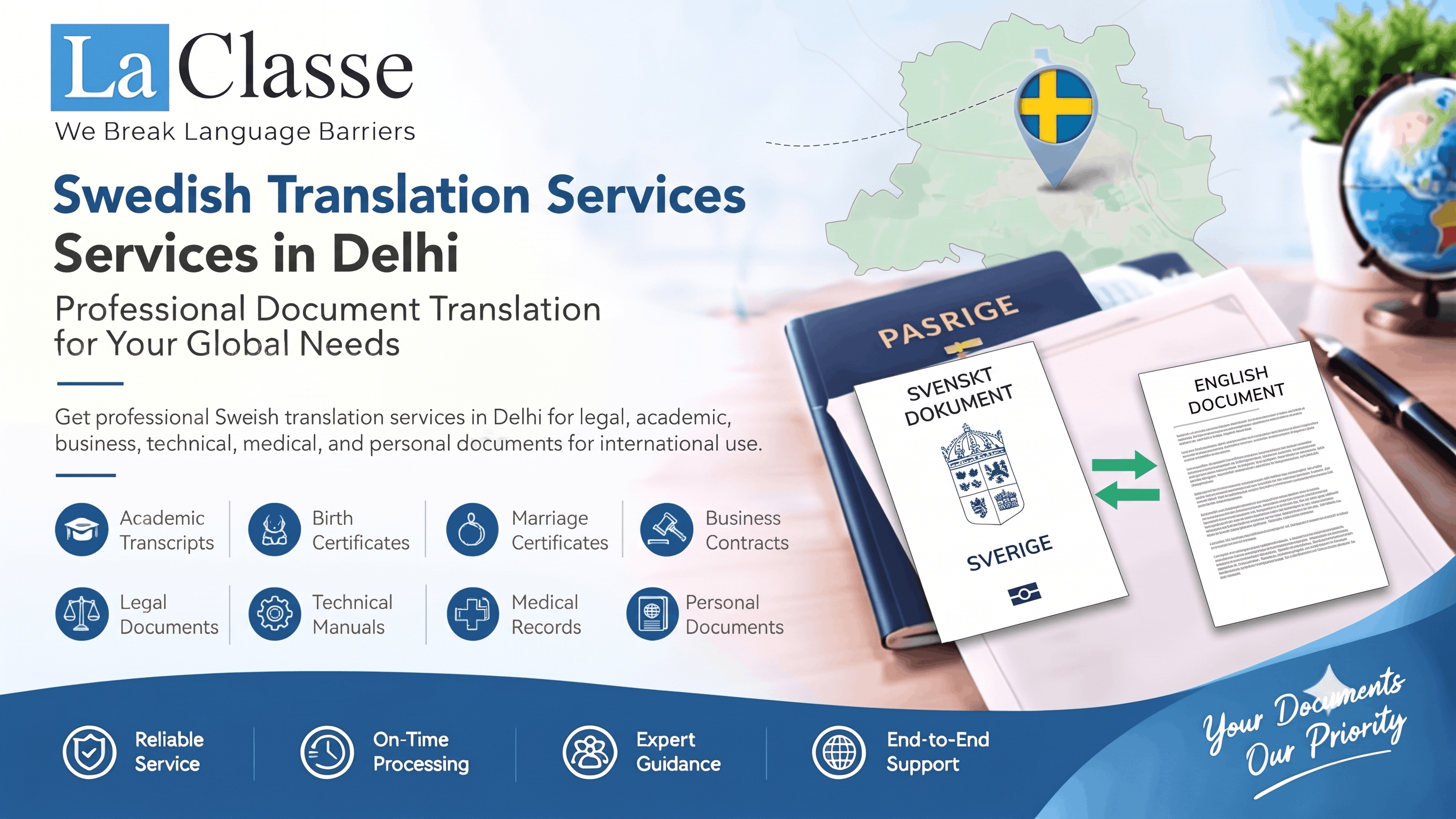 Swedish Translation Services in Delhi: Professional and Reliable Language Solutions