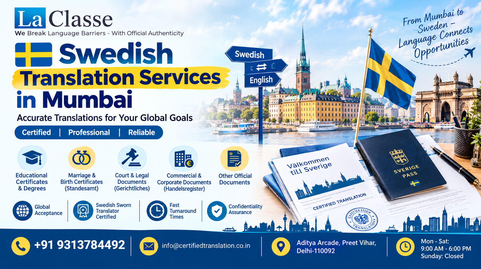 Swedish Translation Services in Mumbai
