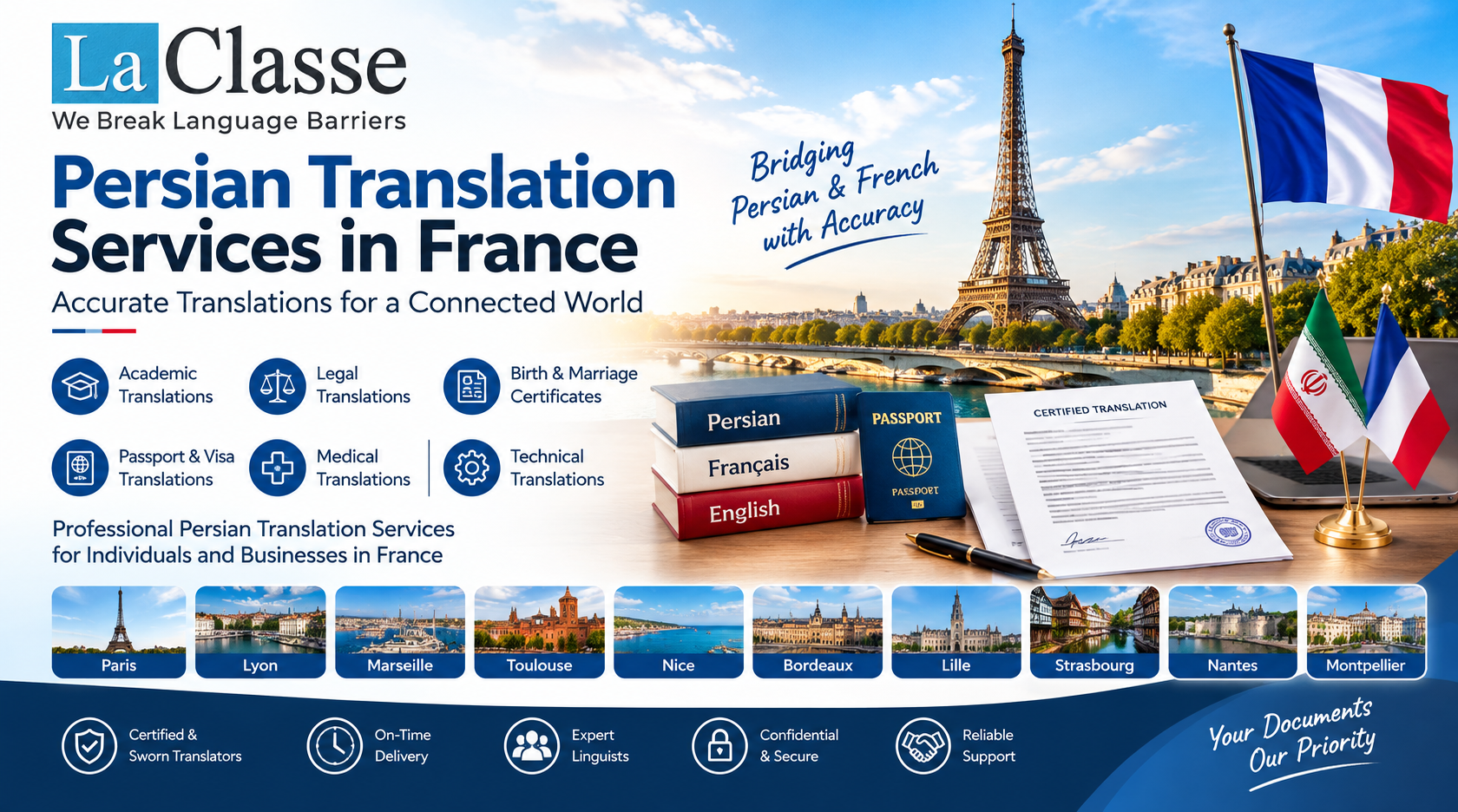 Persian Translation Services in France